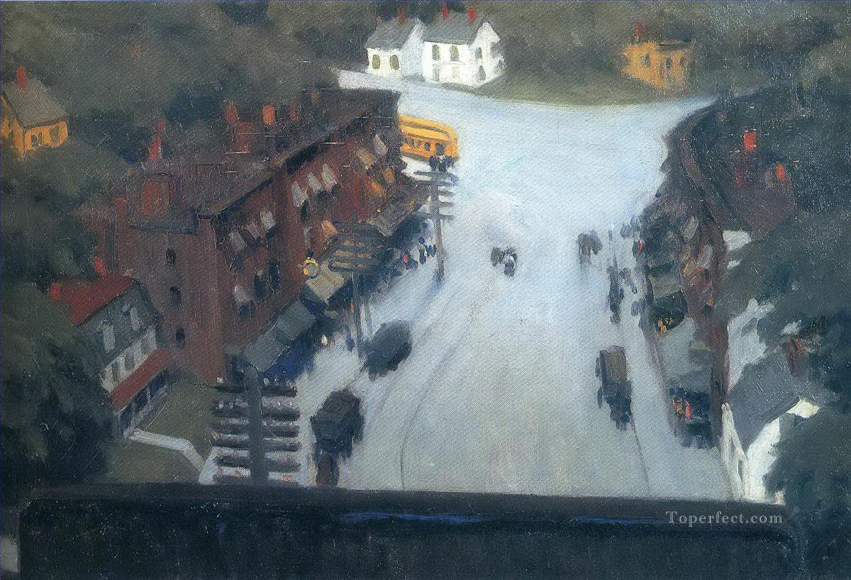 american village Edward Hopper Oil Paintings
